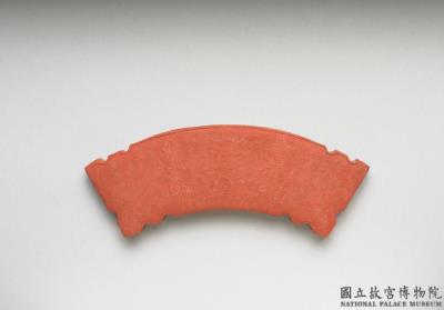 图片[2]-Cinnabar inkstick in the shape of a jade “heng”, Qing dynasty, Qianlong reign (1736-1795)-China Archive